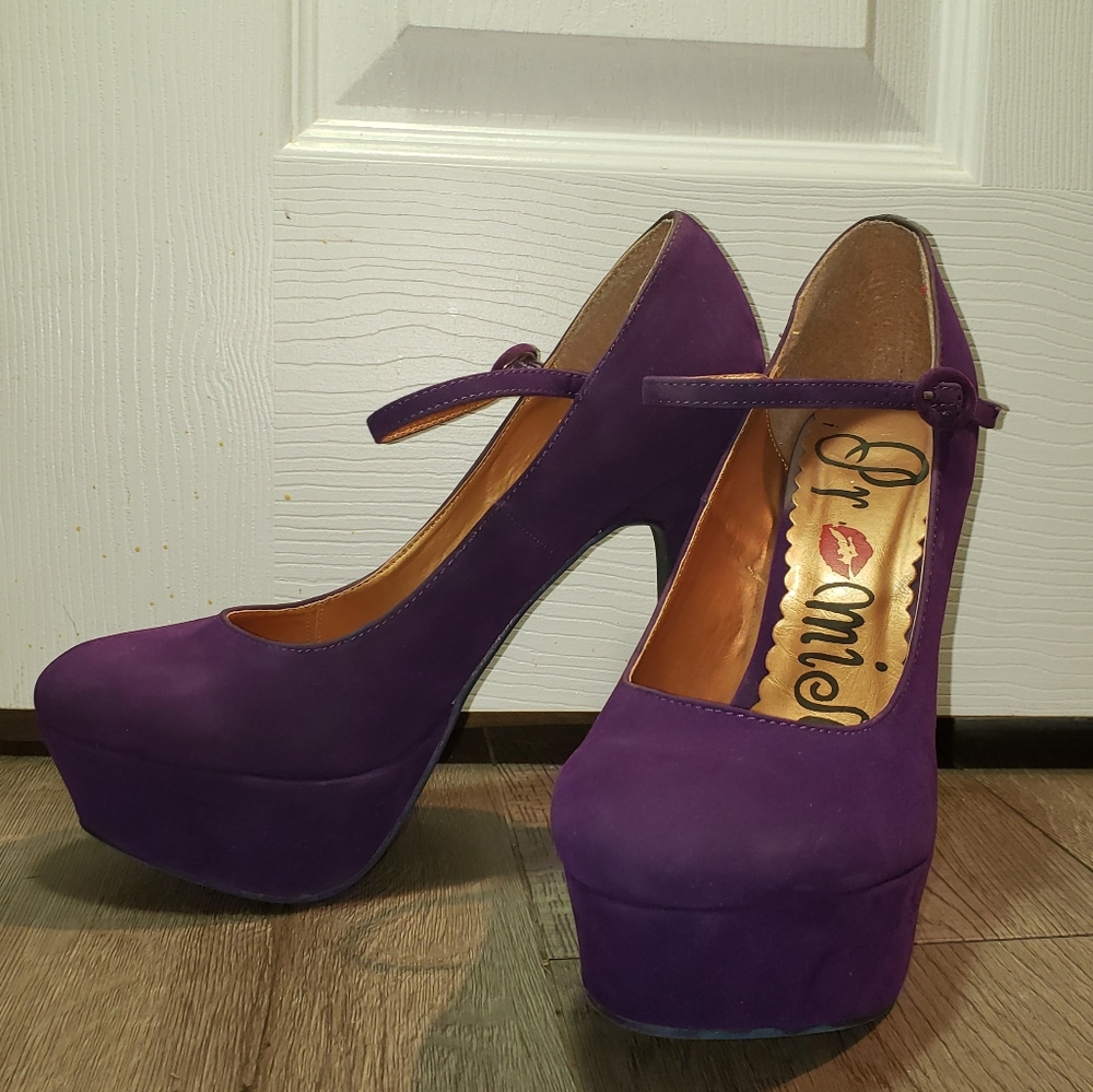 Velvet Promise Platform Stilettos